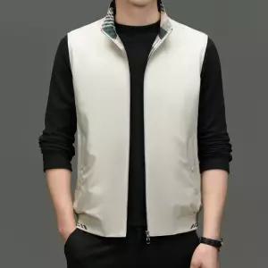 토르 남성용 가을 캐주얼 집업 하이넥 얇은 카디건 나시 OPH3