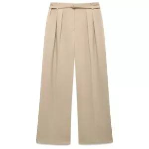 나이스클랍 투 턱 포인트 벨티드 와이드 팬츠 N251MWP116 294762