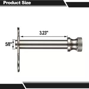 TOPSHINE 스테인리스 스틸 트레일러 히치 핀 및 클립 직경 5/8인치 2인치 2.5인치 리시버(1팩) 장착