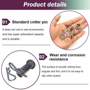 히치 핀 잠금 장치 차고 트럭 엔진 수리를 위한 합금골드 20개 5사이즈 스테인리스 스틸 코터 클립 키트