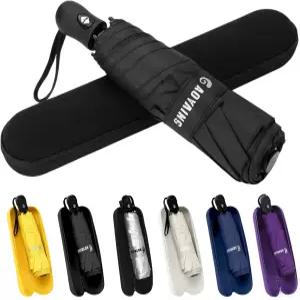 반사형 안전 스트라이프가 있는 GOOYING 미니 컴팩트 여행용 우산 케이스가 휴대용 접이식 디자인