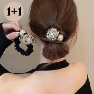 [위드기프트][1+1]코코장미 럭셔리 큐빅헤어끈