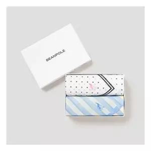[매장정품] [빈폴] 여성 손수건 2매 세트 - 스카이 블루 BE5384L31Q