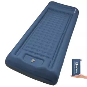 아온홈 캠핑용 침낭 매트 5인치 초경량 공기 주입식 (베개 포함) 내장형 발 펌프 캠핑 백패킹 하이킹 여행