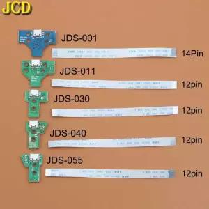 PS4 컨트롤러 용 JCD 리본 플렉스 케이블이있는 USB 충전 포트 소켓 충전기 보드 JDS-001 JDS-011 JDS-030