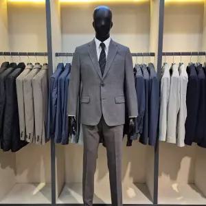 매장정품 BASSO 바쏘 모카 브라운 컬러 울 스판 춘추복 남성정장세트 1281790