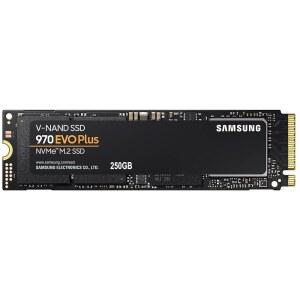 삼성 970 EVO Plus SSD 250GB NVMe M.2 내장 솔리드 스테이트 드라이브(V-낸드 기술, 저장 및 메모리 확장 기능 포함), 게임, 그래픽 w/열 제어, 최대 속도, MZ-V7S250B/AM