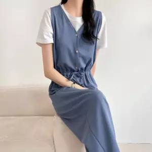 빅사이즈 버튼 정장 홈웨어 하객룩 점프슈트 여성점프수트 사무실