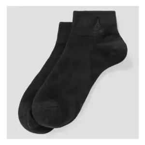 [매장정품] [빈폴] 남녀공용 솔리드 스니커즈 양말 - 블랙 BE57KTM215 022(여