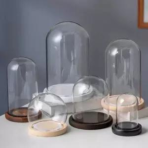 라운드 투명 아크릴 케이스 진열 디피 수납 원형 유리 미니 전시함 커버