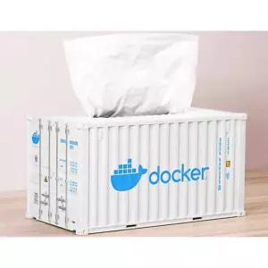 컨테이너 모형 미니어쳐 도커 화장지 화이트 케이스 티슈 휴지