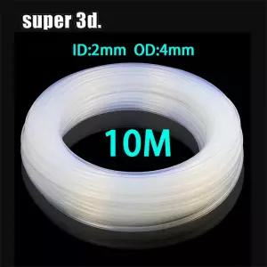 10m PTFE 튜브 투명 파이프 PFA ID 2mm OD 4mm V5/V6 1.75mm 보우덴 압출기 J 헤드 핫 엔드 목구멍 3D