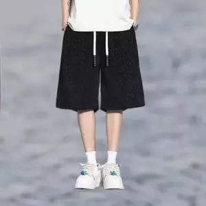 [디작소]여름 지브라 스트라이프 니트 남성 5부 팬츠 (38542361)