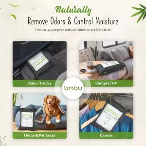 1000g 대형 대나무 공기청정기 가방 - 자동차 탈취제 프레시너 RV 캠핑카 SUV 트럭 옷장 이동식 주택 보관