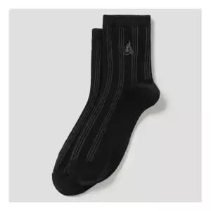 [매장정품] [빈폴] 남성 스트라이프 중목 양말 - 블랙 BE58KTM145 026(남성)