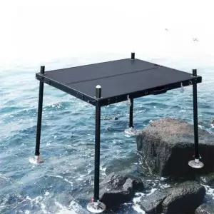 민물 낚시 좌대 플랫폼 블랙 탄소 접이식 초경량