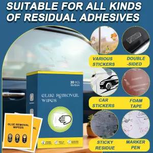 JAOJAO 제거 물티슈 스티커 효과적인 개별 포장 자가 접착 양면 테이프 메모 등에 널리 적용 가능. 60개