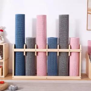 요가매트 폼롤러거치대 수납장 정리대 나무 구멍 스트레칭 도구 철제 함