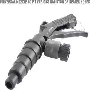 OEMTOOLS 24719 냉각수 시스템 플러시 건 레버 액션 키트 히터 코어 키트는 에어 호스용 범용 노즐 잠금