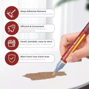 에단타스 접착 리무버 펜 자동차용 스티커 15ml 벽 창문 유리 및 바닥의 끈적끈적한 잔여물 라벨 벽지