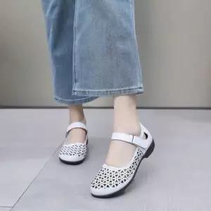 스파이더맨 여성 빈티지 일자 진피 메리제인 펀칭 빅사이즈 플랫 슈즈 단화 샌들 OPH5