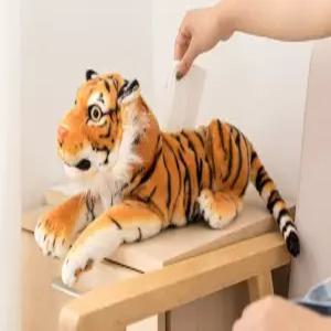 같은 호랑이 인형 백호 휴지케이스 표범