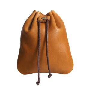 메이리즈 드로스트링 수납가방 레트로 동전 지갑 수제 가죽 화폐 보관용 루즈 잔돈 정리함