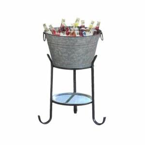 얼음바스켓 대형 와인 타원형 호텔 바스켓 시음 투명 스틸 얼음트레이 맥주 샴페인 대용량