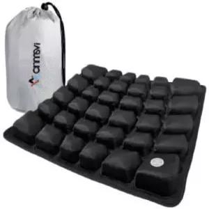 펌프 캐리백이 내장된 ANMSVI 에어 팽창식 여행용 시트 쿠션 ？ 비행기 자동차 사무실용 휴대 및 조절 가능