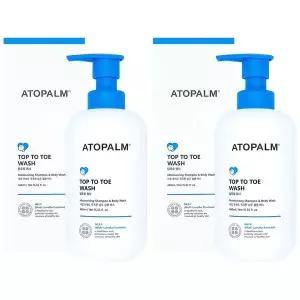 아토팜 탑투토 워시 460ml x 2개 아기바디워시 신생아샴푸