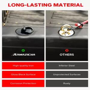 Amazicha UTV 타이다운 앵커 폴라리스 제너럴 레인저 500 570 XP 700 800 900 1000 6팩(오렌지)과 호환되는