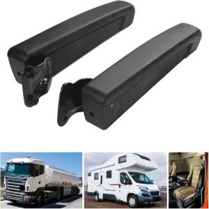 카시트 암레스트 Fydun 1쌍 범용 조절식 시트 쇼크 PU 스펀지 블랙 RV 트럭 보트용