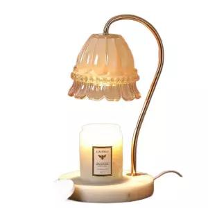 대리석 캔들워머 크리스탈 장식 플라워