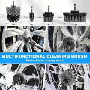 씽크워크 자동차 디테일링 키트 브러시 세트 연장 폴이 있는 청소 드릴 실내 외륜용 전문 용품