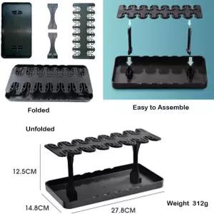 MIXJOY 아티스트 페인트 브러시 건조대 홀더 칫솔모 아래를 가리키는 분리형 드로잉 펜 정리함 걸이 보호