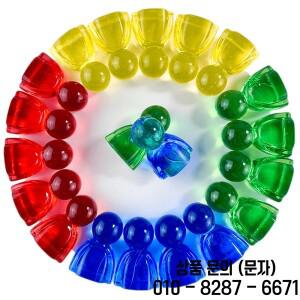 보드 게임 액세서리용 폰/체스 24mm 플라스틱 조각 4가지 색상 10개