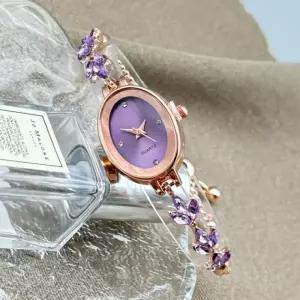 카린 슬라이드 여성 손목시계(퍼플) 메탈시계