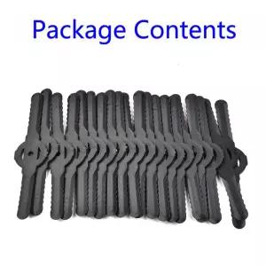 전기 무선 잔디 트리머 스트리머 도구에 대 한 20Pcs 플라스틱 커터 블레이드 교체 정원 도구