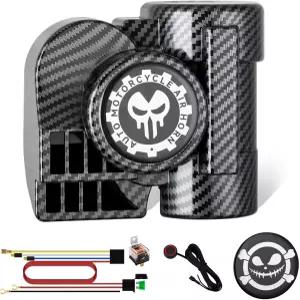 오토바이용 BANHAO 트레인 호른 버튼 카 12V 150dB 트럭용 에어 사운드 SUV 트럭 보트 픽업용 키트 (블랙