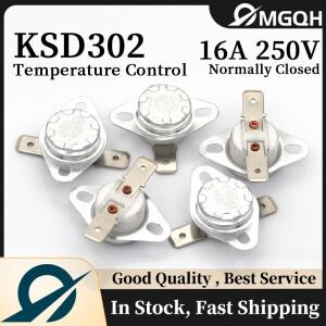 세라믹 정상 폐쇄 온도 스위치 KSD302 16A 250V 40-200 도 온도조절기 95 55 60 70 180 130 200 1개