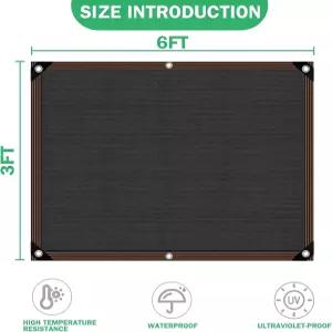 정원 식물용 그늘막 온실 40-50 자외선 차단망 - 야외 잔디 개집 닭장용 더 쉽게 걸 수 있는 그물 덮개