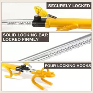 바이호 스티어링 휠 잠금장치 자동차용 자동차 액세서리 방지 장치 SUV 픽업트럭용 이중 후크