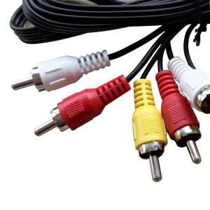 복합 오디오 비디오 케이블 AV 플매트 카펫 러그 3 RCA 수-1.5m