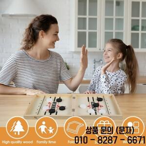 대형 접이식 Foosball 우승자 게임 테이블 하키 투석기 체스 부모 자식 빠른 슬링 퍽 보드 14세 이상 성인