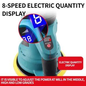 LYUWO 20V 18V 배터리 전기 자동차 폴리 셔 8 기어 무선 자동 연마 기계 왁싱 샌딩 씰링 전동 공구