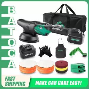 바토카 S2 21V 5인치 무선 자동차 광택기 8mm 오비탈 듀얼 액션 폴리싱 머신 배터리 포함