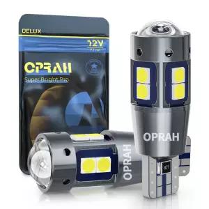 2x 고품질 W5W T10 LED CANBUS 오류 없음 5W5 12V 3030 SMD 슈퍼 밝은 자동차 인테리어 사이드 라이트 마커