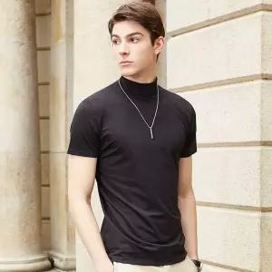 반팔목폴라 반목티 티셔츠 여름 봄 남성