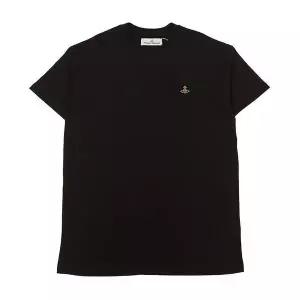 [비비안웨스트우드] ORB 로고 블랙 반팔 티셔츠 3G010013 J001M N401 94768169