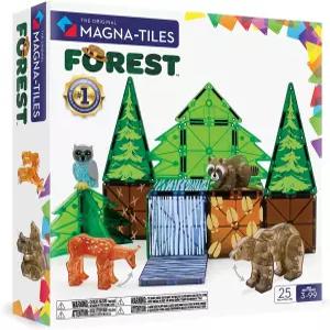 마그나 타일 숲 동물 25피스 마그네틱 건설 세트 오리지널 빌딩 브랜드